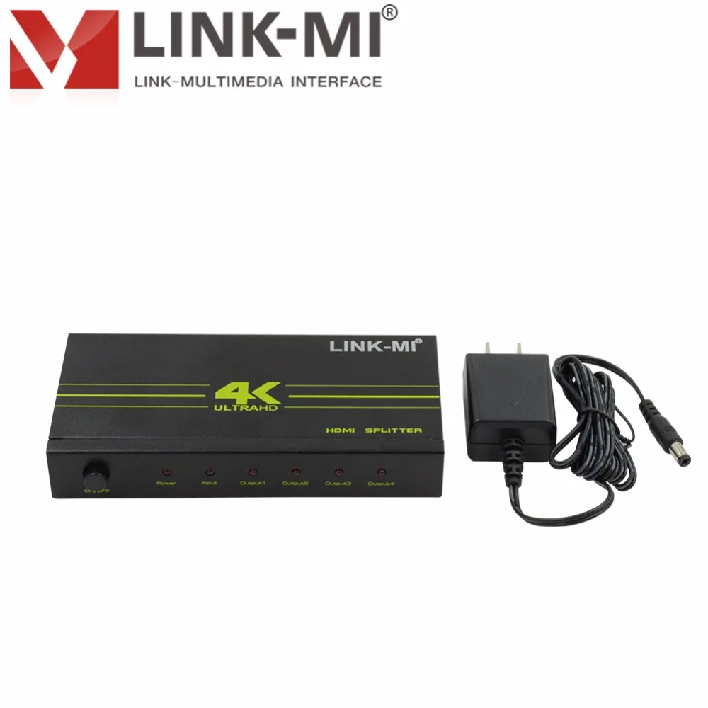LINK MI H104G 4K2K HDMI сплиттер 1x4 3D 1.4a видео аудио формат разрешения 4k2k проектор HDCP 1 4 surpport