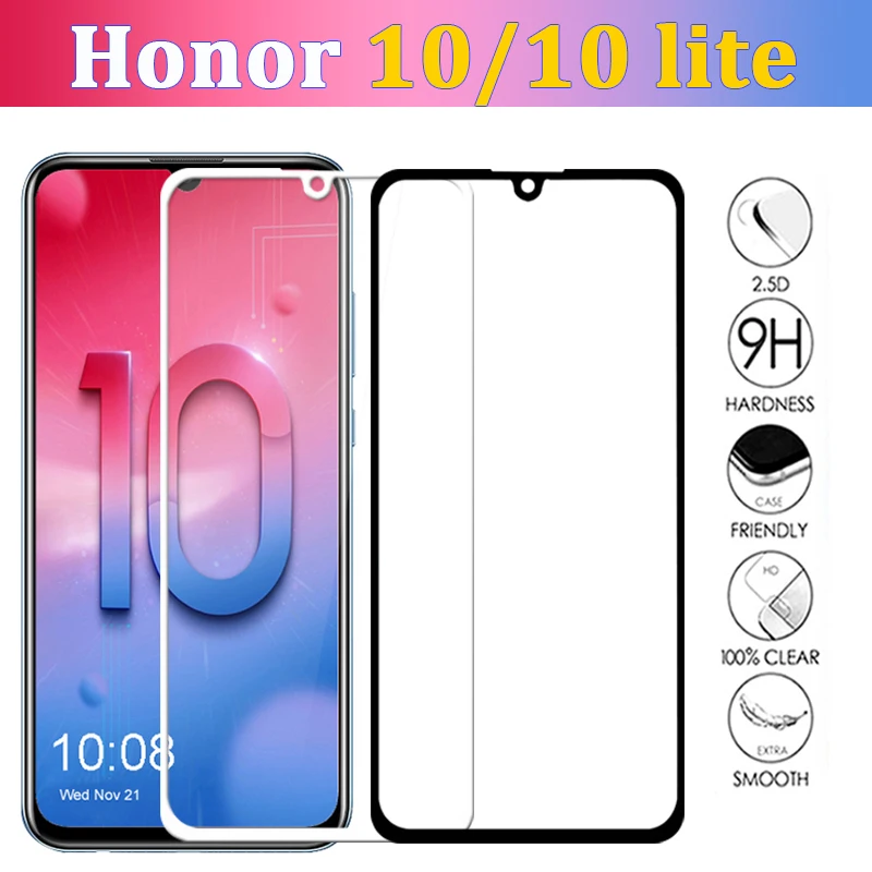 Стекло на honor 10 lite защита экрана Защитное стекло для huawei light закаленное huaway honer