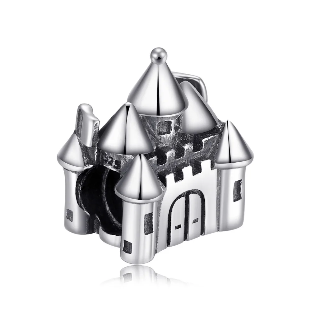 Jewelrypalace стерлингового серебра 925 сказочный замок бисер Подвески Fit Браслеты