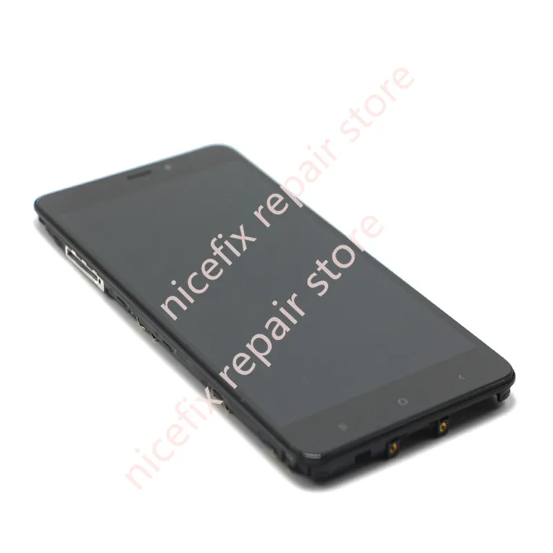 ЖК дисплей с рамкой для Xiaomi Redmi Note 4 MediaTek полный сенсорный экран note4 MTK дигитайзер