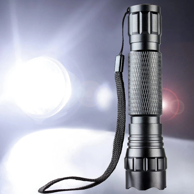 

High Power 501B 3000 Lumens T6 LED Flashlight 5 Mode Torch Lamp fortified glass lens For 18650