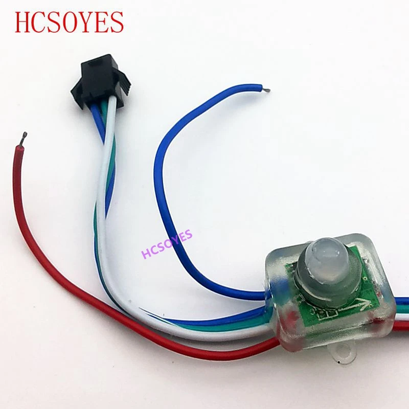 12 мм WS2811 квадратный светодиодный пиксельный модуль диффузный цифровой RGB шнур DC5V