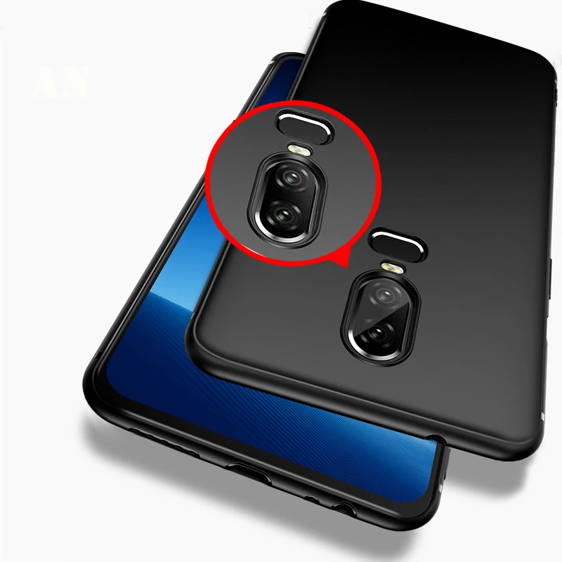 For OnePlus 6T 6 Shockproof Matte Soft Silicone TPU Protective Back Cover for Oneplus 1+6 1+6T One Plus Oneplus6 Case |