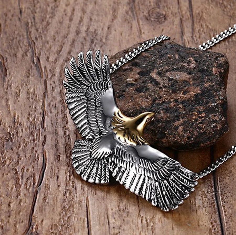 Новое модное мужское ожерелье из нержавеющей стали takahashi goro eagle никогда не