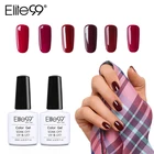 Гель-лак для ногтей Elite99, 10 мл, винно-красная серия, отмачиваемый Гель-лак, с УФ-светодиодной лампой, гель-лаки для дизайна ногтей