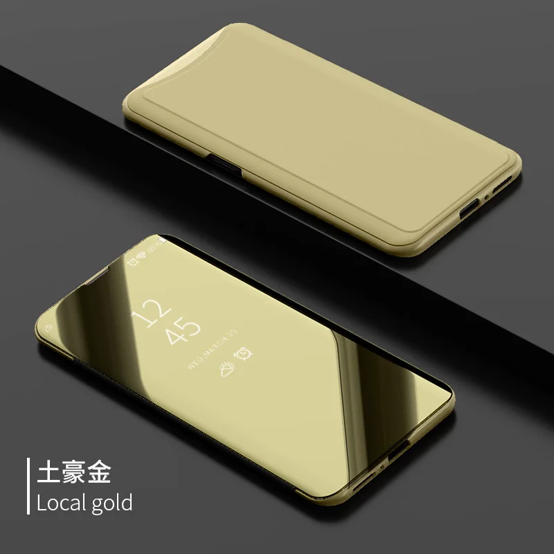 New Arrival Clear View Mirror Smart Phone Case For Oppo Find X Premium Magnetic Leather Flip Stand Cover | Мобильные телефоны и