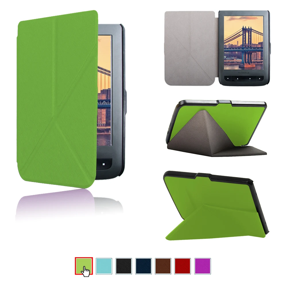 Чехол-книжка из искусственной кожи для pocketbook 615 basic touch 625 lux 626 в наличии |
