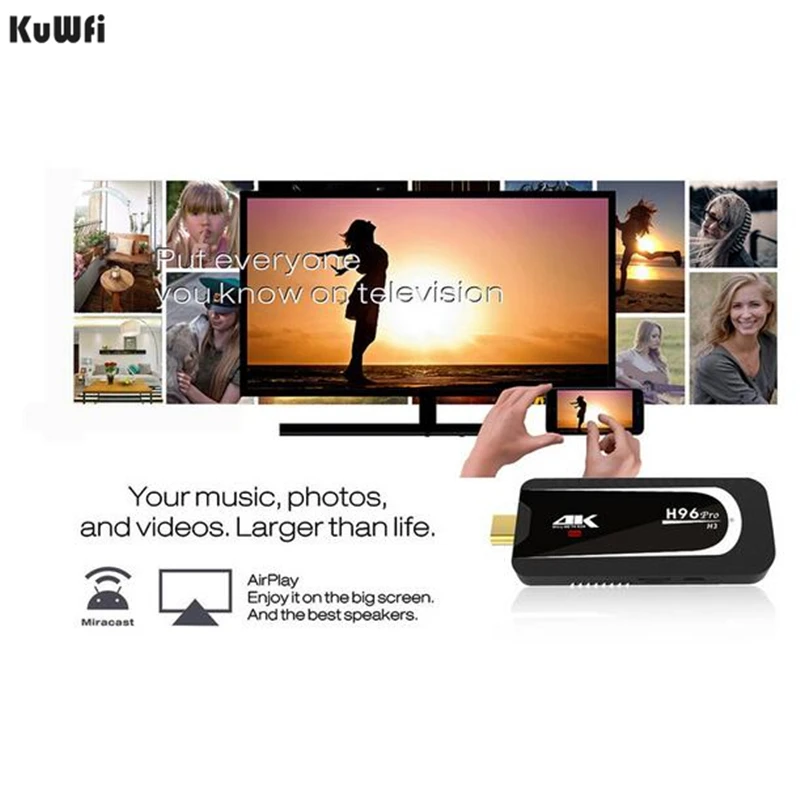 KuWFi Android TV Box 2G/16G 7 1 ТВ коробка донгл Amlogic S905X 4 ядра 2 г 5G Wi Fi мини ПК BT 0 4K HD Смарт