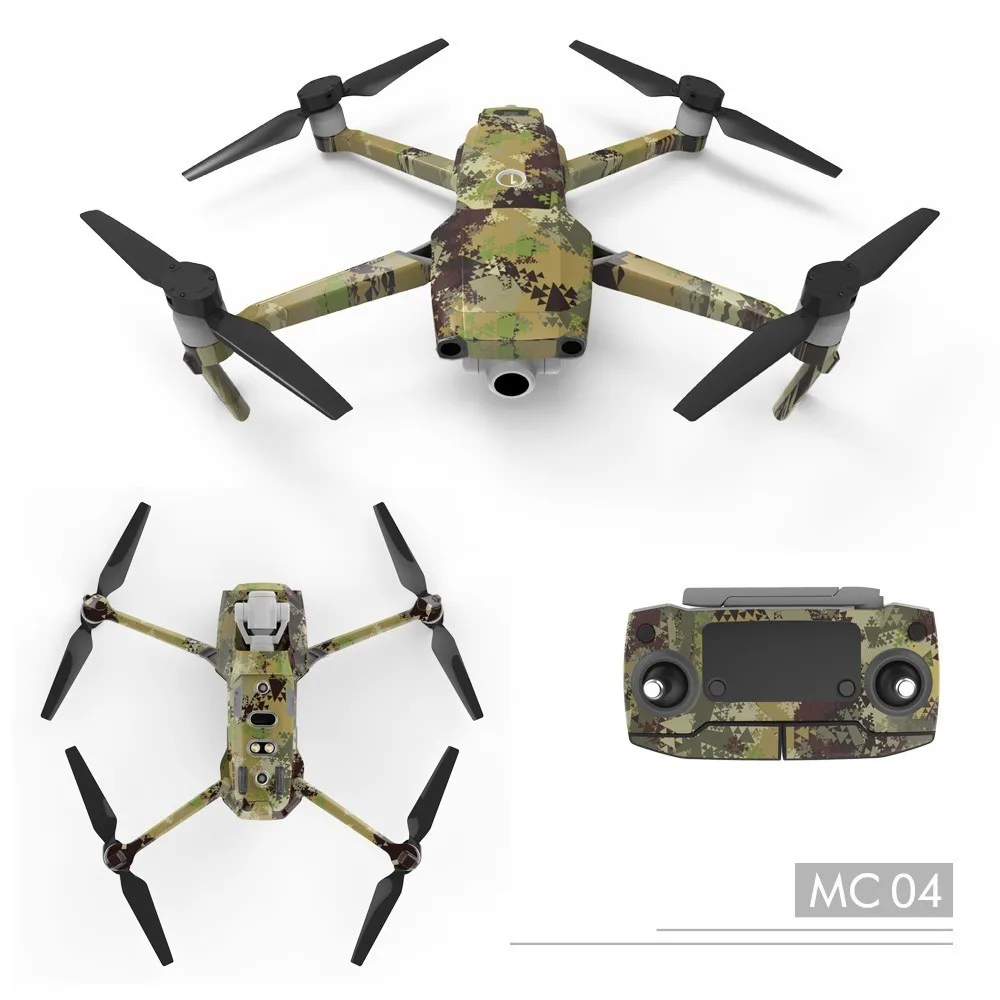 Камуфляжная наклейка для DJI Mavic 2 Pro& Zoom Drone 3D Водонепроницаемая наклейка для кожи Защитная крышка аксессуары для обновления