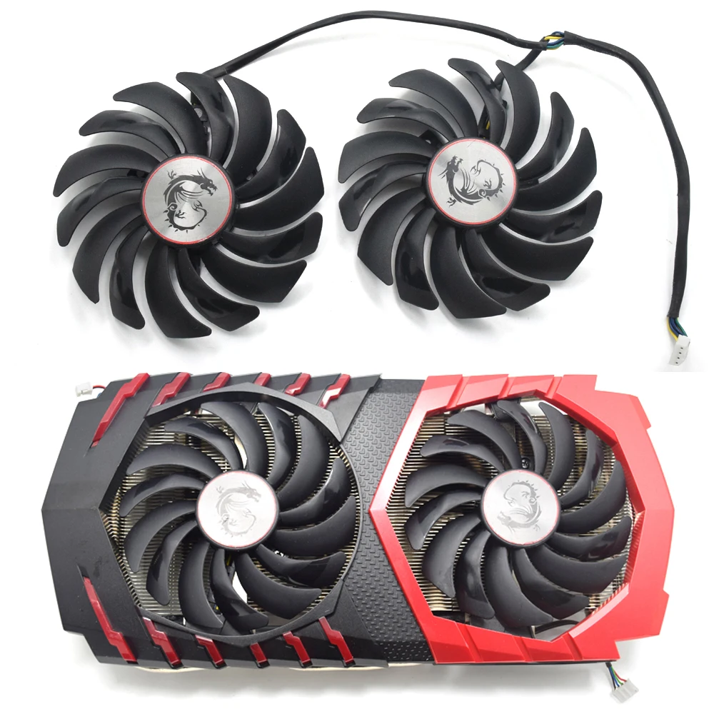 Вентилятор охлаждения PLD10010B12HH PLD10010S12HH 95 мм для игровой карты MSI Radeon R9 380 Armor 2X GTX 1060