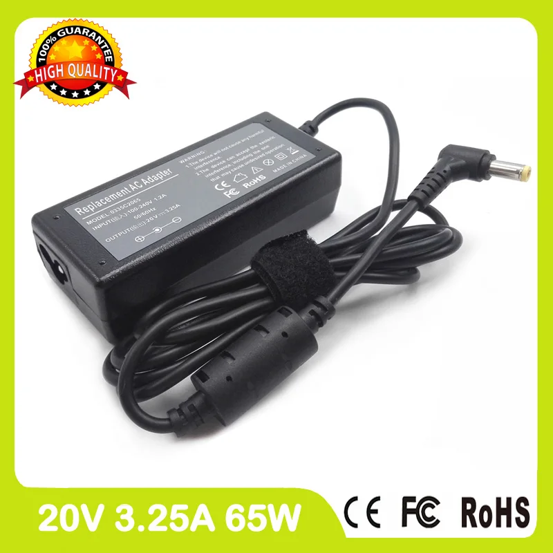 

20V 3.25A 65W laptop ac adapter 45N0458 ADP-65XB B 45N0469 for Lenovo P400 S310 S400 S410 S415 U310 U410 Z400 Touch charger