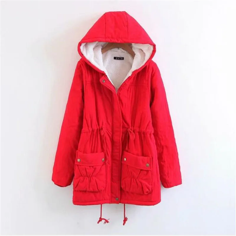 Женские пальто зимние теплые куртки модная одежда с хлопковой подкладкой из меха