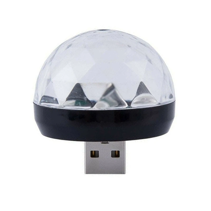 Usb мини светодиодный волшебный световой шар для дискотеки портативный