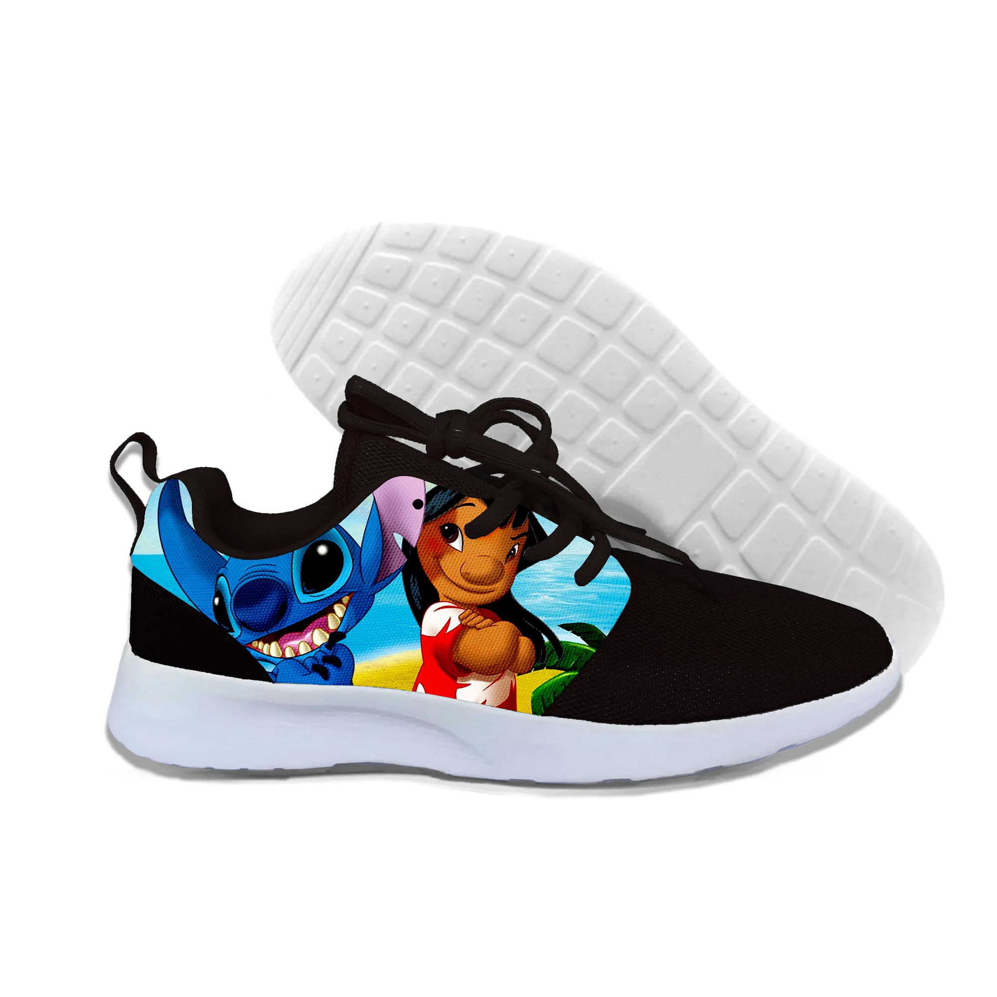 2019 hot fashion lilo and stitch 3D casual shoes for men/women high quality Harajuku printing Sneakers | Обувь