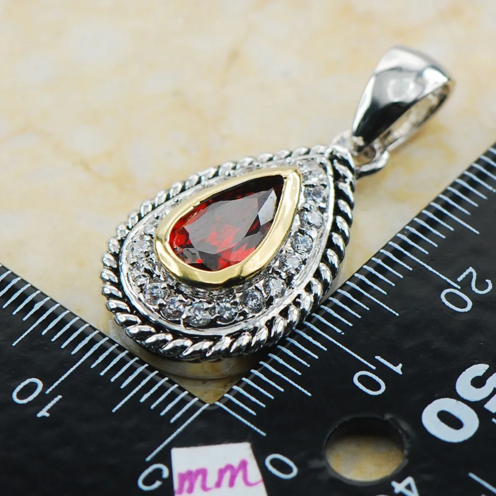 Garnet 925 Sterling Silver Fashion Jewelry Pendant TE621 | Украшения и аксессуары
