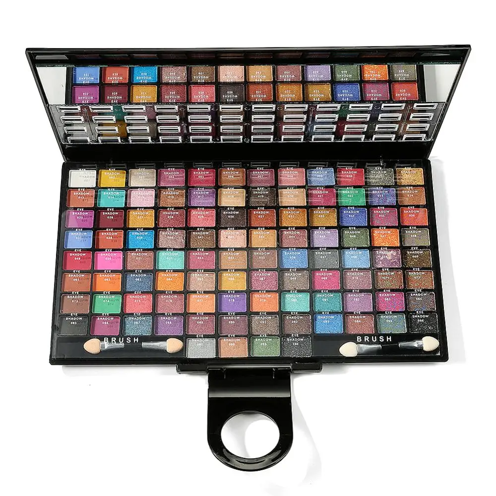Палитра теней для век 100 цветов водостойкая долговечная набор косметики макияжа|