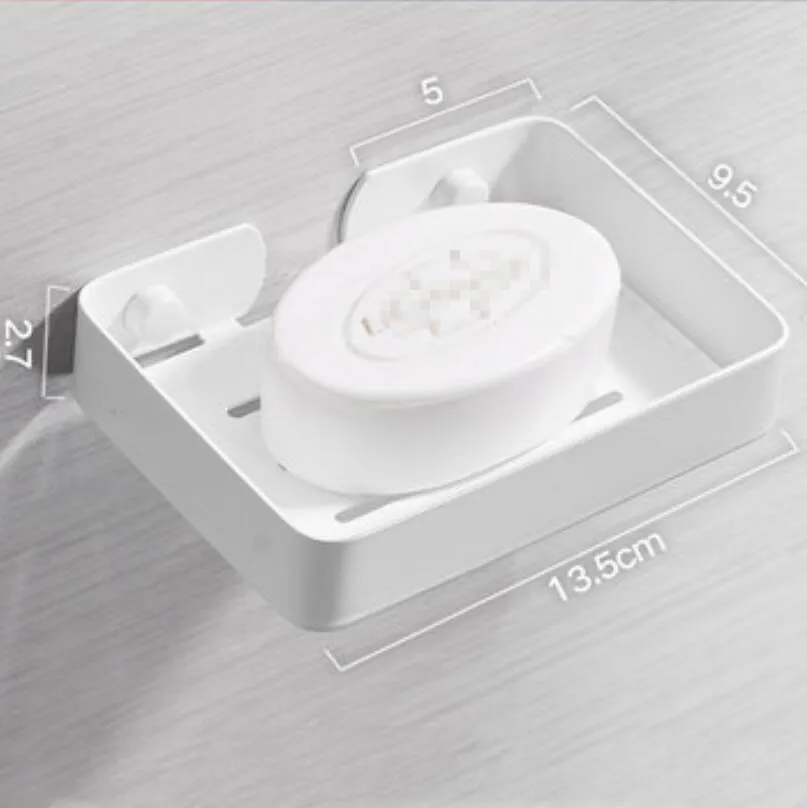 SMT257-S-White 8 цветов, 304 нержавеющая сталь, современные аксессуары для ванной комнаты, мыльница, чехол для мыла - Цвет: SMT257-S-White