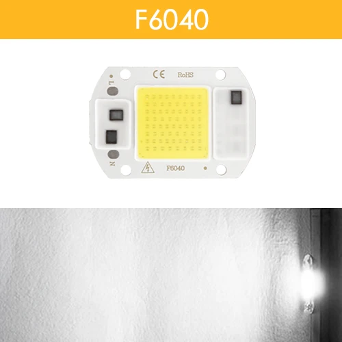 LED COB Chip Smart IC Bead No Driver DIY Y32 3W 5W 9W 10W 20W 30W 50W 100W 150W Spotlight Floodlight Lamp 220V 110V White Light - Emitting Color: Cold White F6040