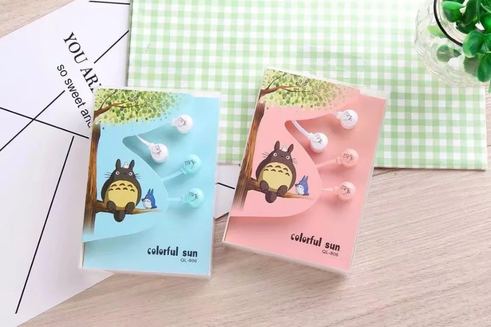 2 предмета/партия милый прекрасный мультфильм Тоторо конфеты Цвет 3.5 мм вкладыши