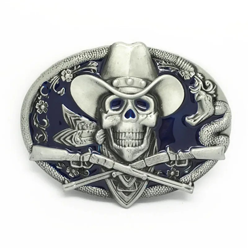Мужской ремень в ковбойском стиле из металлического сплава с пряжкой|skull belt