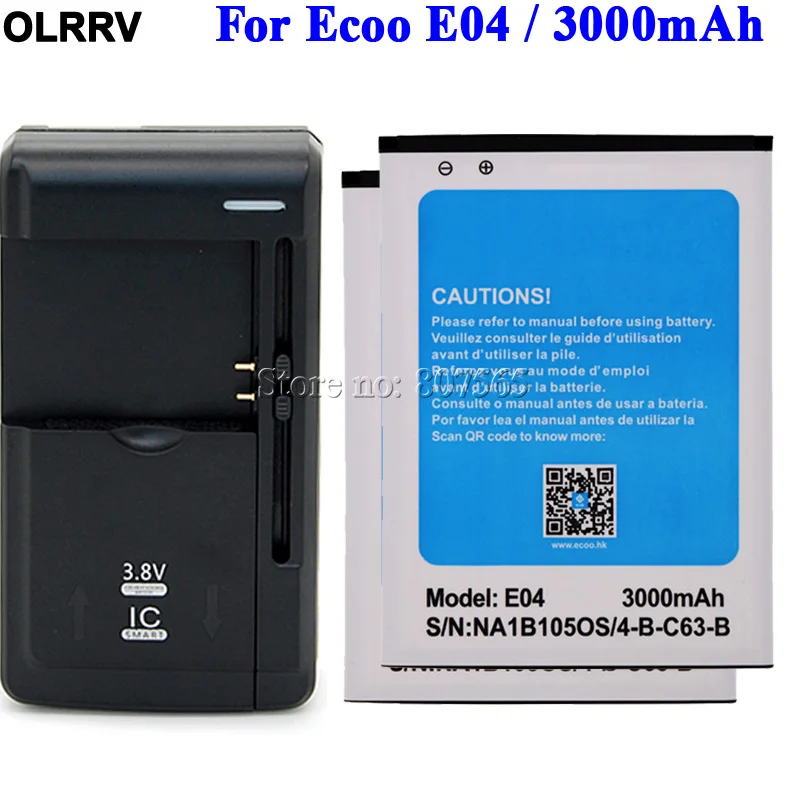 2 шт. для аккумулятора ECOO E04 Plus Bluboo X6 Bateria Batterij аккумулятор 3000 мАч + универсальное