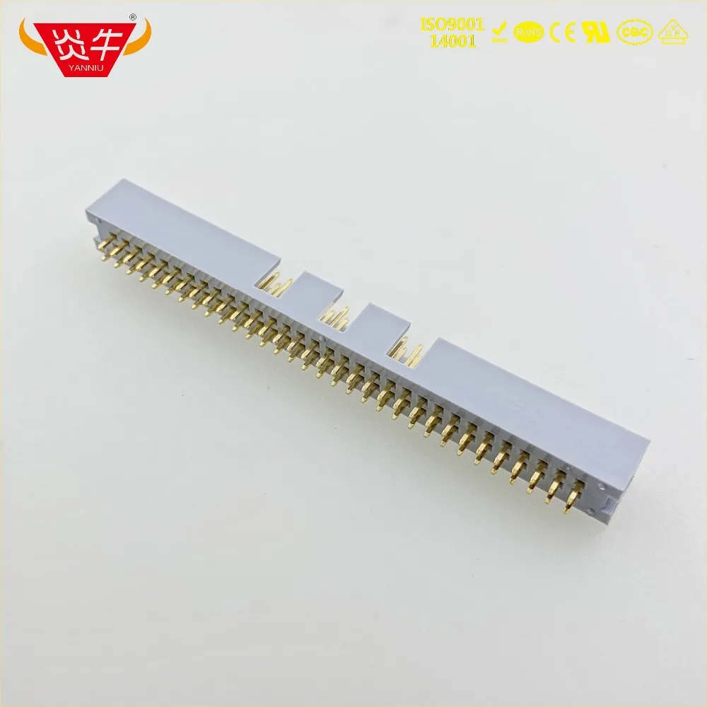 DC3 64P Серый Белый 64PIN IDC розетка коробка 2 54 мм Шаг заголовок прямой соединитель