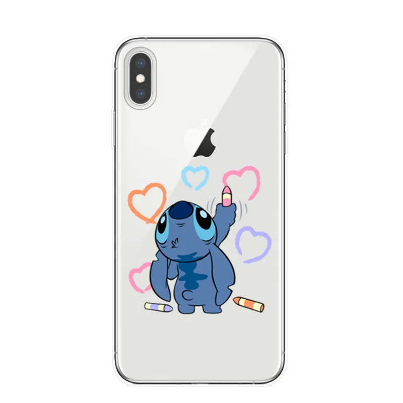 T5971 Чехол для телефона для iPhone 11 Pro XS Max мультяшный стежок чехол Мягкий силиконовый чехол s для iPhone X XR 8 7 6 6S Plus 5S SE чехол - Цвет: T5971