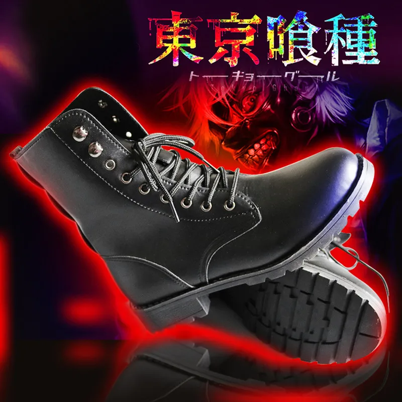 

2017 Tokyo ghouls cosplay Canvas Shoes Sol Ken Kaneki mask costumes women men shoes cos Hip-hop cosplay boots
