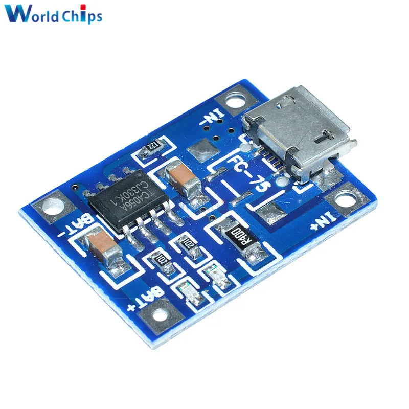 5 шт. Mini/Micro USB 5 в 1A 18650 TP4056 модуль зарядного устройства литиевой батареи зарядная плата с защитой двойные функции 1A li-ion - Цвет: TP4056 Micro USB