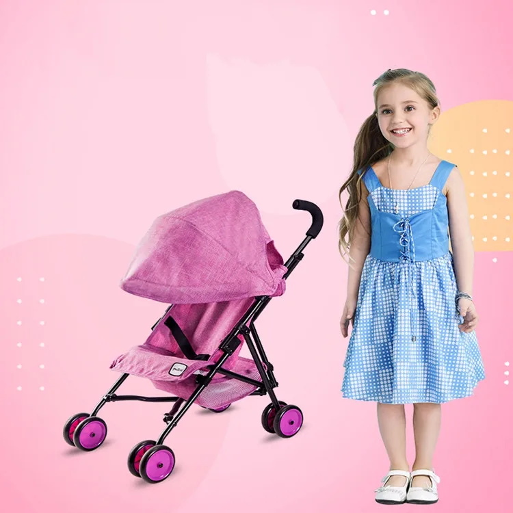 Детская игрушка кукла на коляску для ролевых игр детская тележка девочек игровой