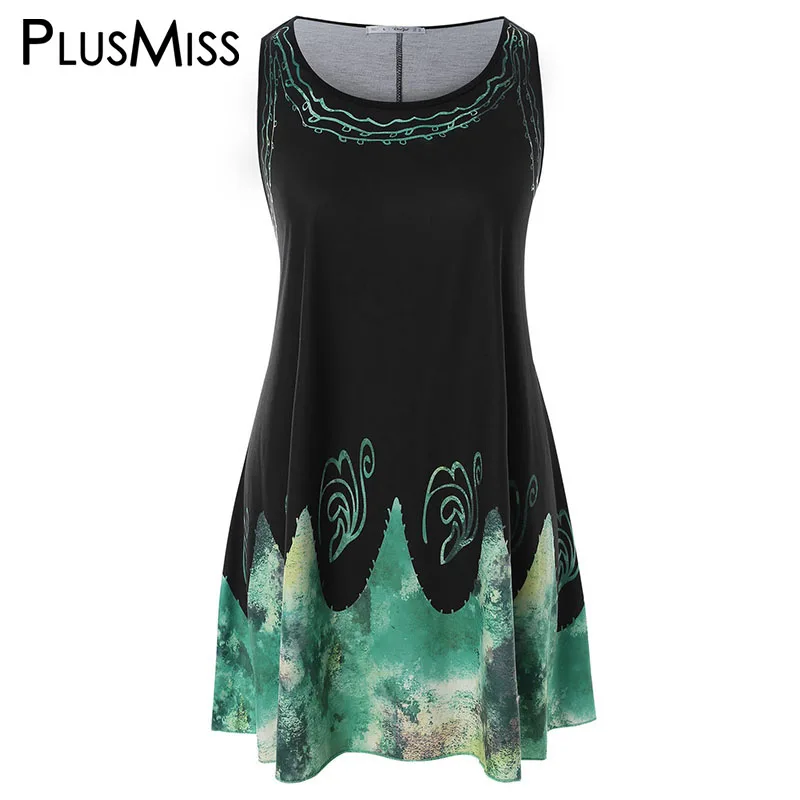 PlusMiss плюс Размеры XXXXXL Этническая туника с принтом топы Женская одежда XXXXL XXXL XXL Big