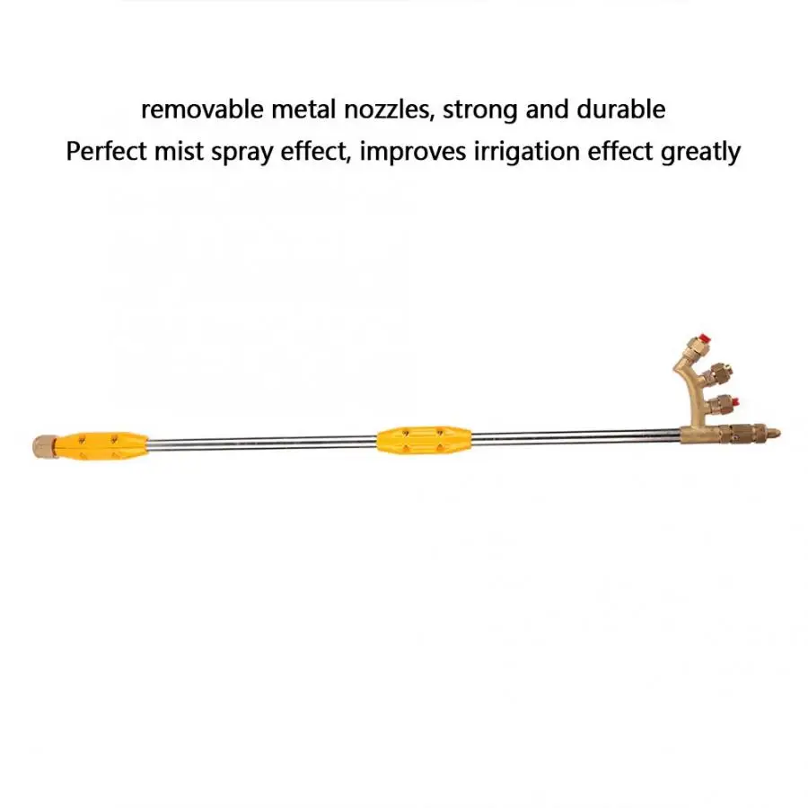 Инструмент с 4 насадками металлический распылитель большим потоком для полива