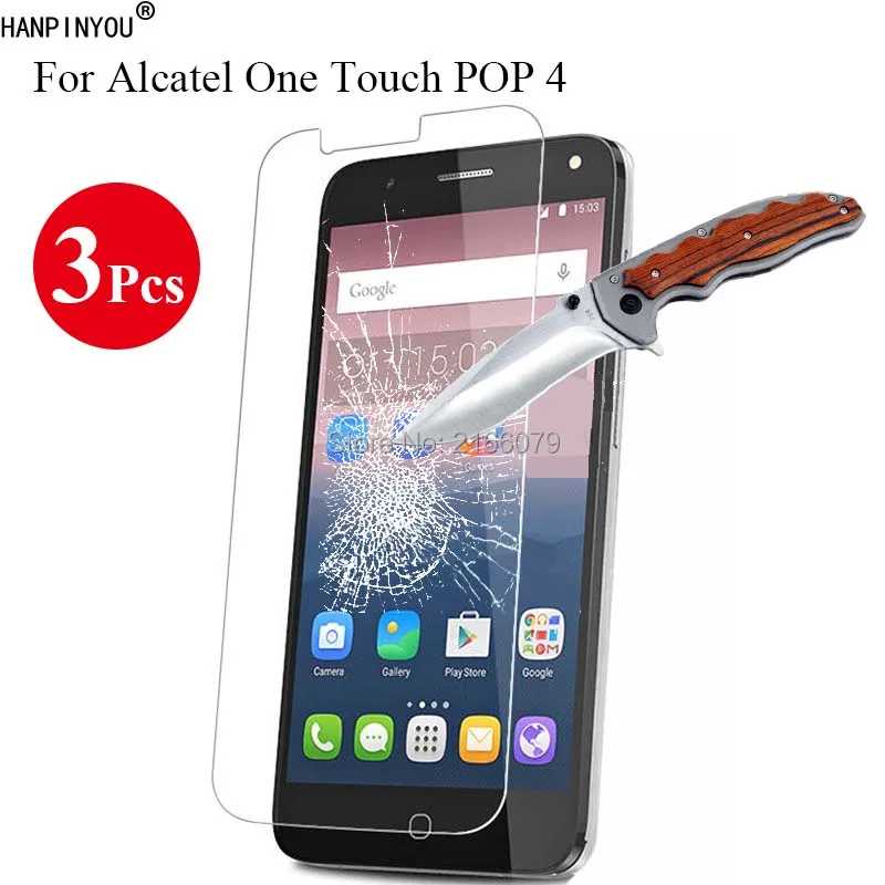 3 шт./лот новинка 9 H 2.5D закаленное стекло Защитная пленка для Alcatel One Touch Pop 4 Pop4 5 0 &quot+