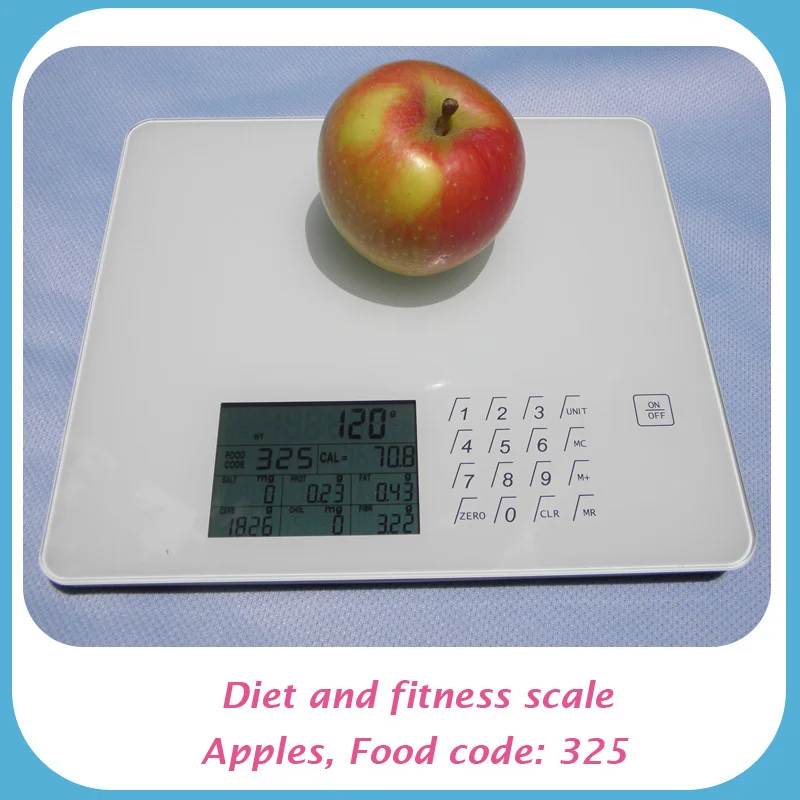 2015 диета и фитнес масштаб для калорий Соль Белок Жира Углеводы Холестерин