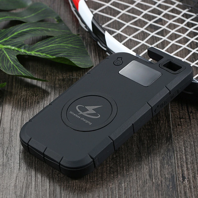 Power bank Беспроводная зарядка 20000 мАч мобильный телефон кронштейн ЖК-экран