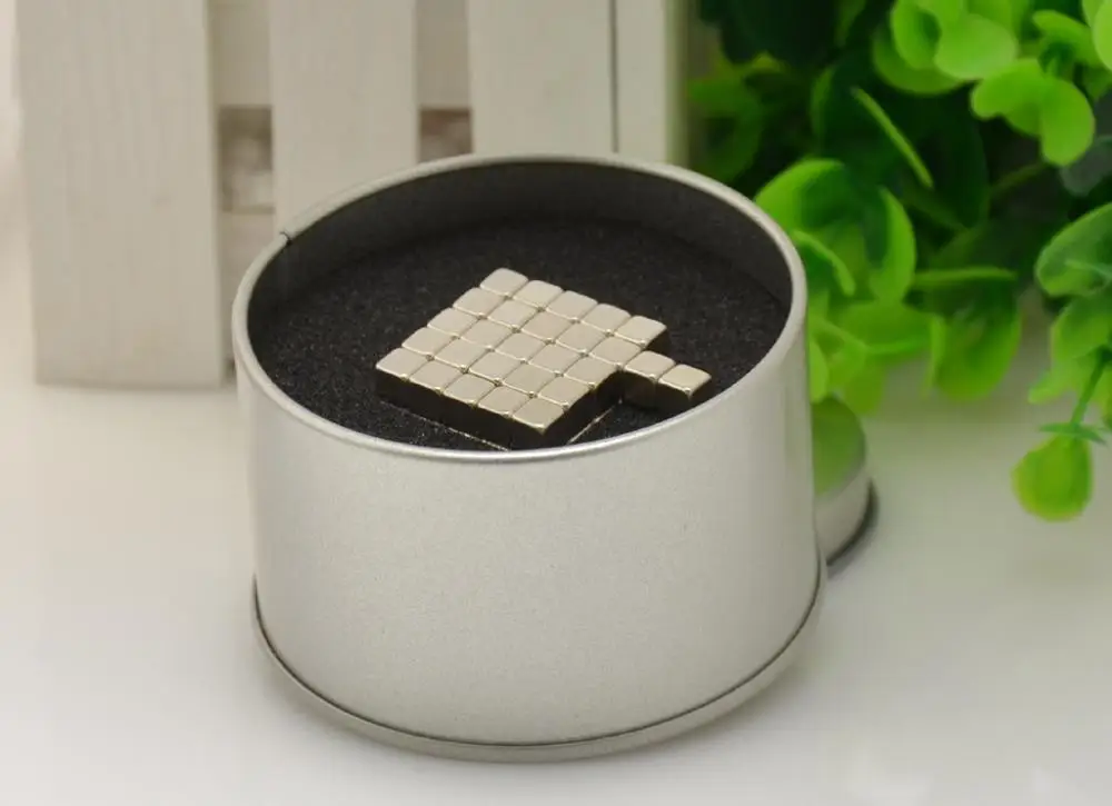 F5mm 127pcs F5 216 шт. супер магнитные блоки 3 мм 4 мм 5 мм магнитные шарики Ndfeb сильные магниты нео куб для промышленности упаковка в металлической коробке - Цвет: F5mm 127pcs