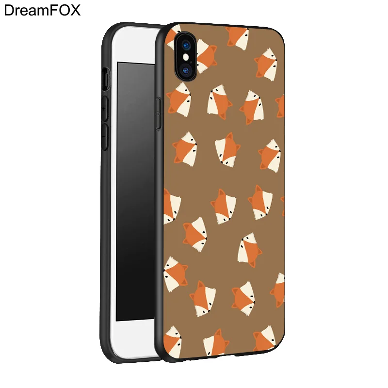 DREAMFOX K096 лиса Коала Дизайн Черный Мягкий ТПУ силиконовый чехол для Apple iPhone 11 Pro XR XS