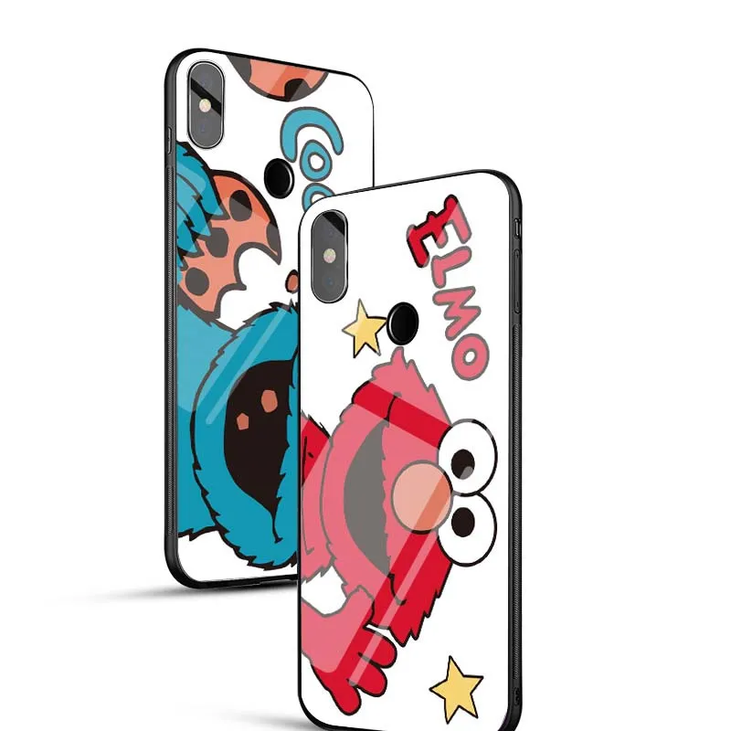 Cookie Tempered Glass Case For Xiaomi Mi 8 SE Lite 5X A1 6X A2 6 5S Plus Mix 2S 3 Max 2 Cases Soft TPU Edge Cover |