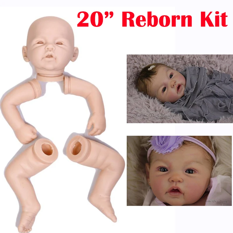 

Набор для творчества, реборн куклы мальчиков, девочек 20 дюймов, мягкий силиконовый виниловый полный корпус, мягкий на ощупь, анатомически правильный комплект для новорожденного