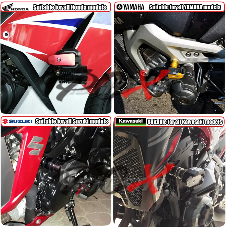 Слайдеры рамы защита от ударов для SUZUKI GSF 1250 FA GSF1250FA 2010-2016 BANDIT шпульки мотоциклов