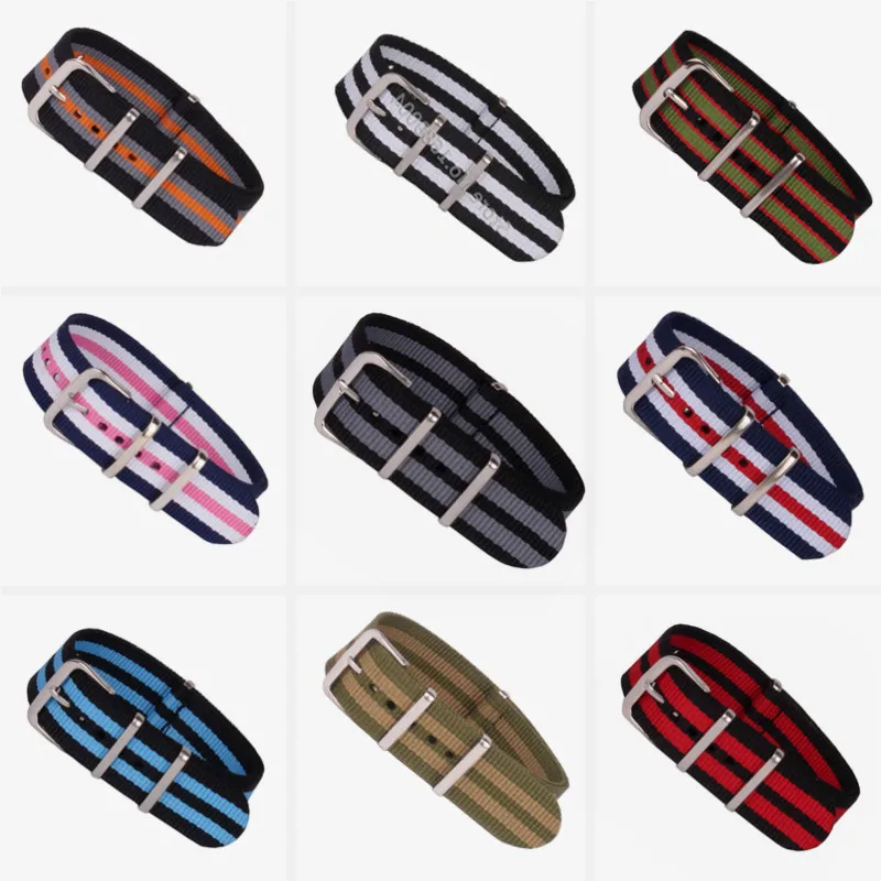Новое поступление наручные часы nato straps12 14 16 18 20 22 24 мм Военный нейлоновый ремешок