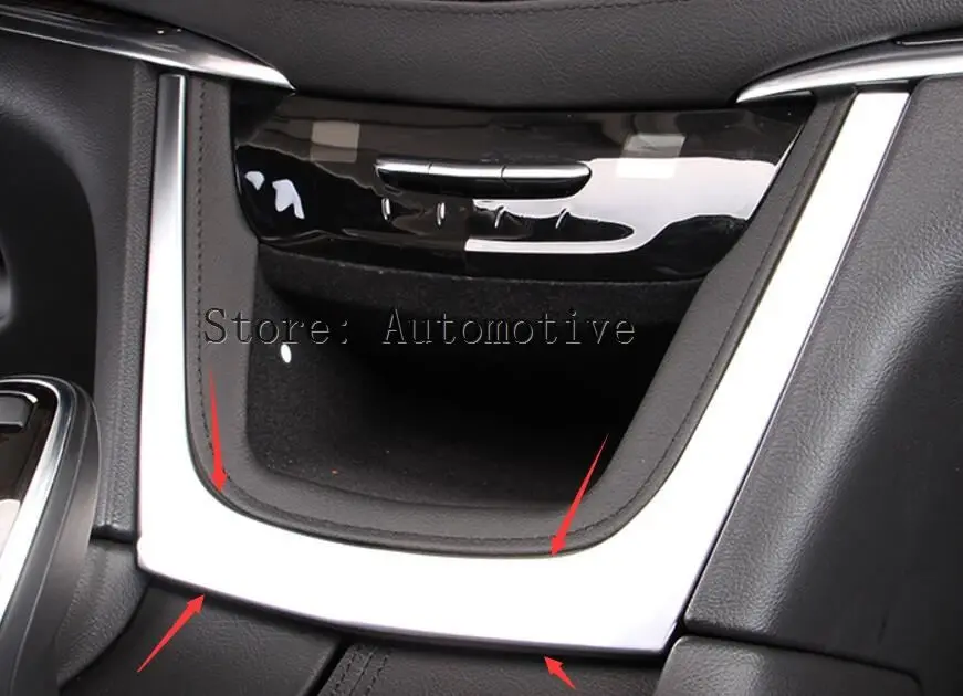 

Для Cadillac XT5 ABS центральная консоль коробка для хранения рамка Крышка отделка 2016 2017