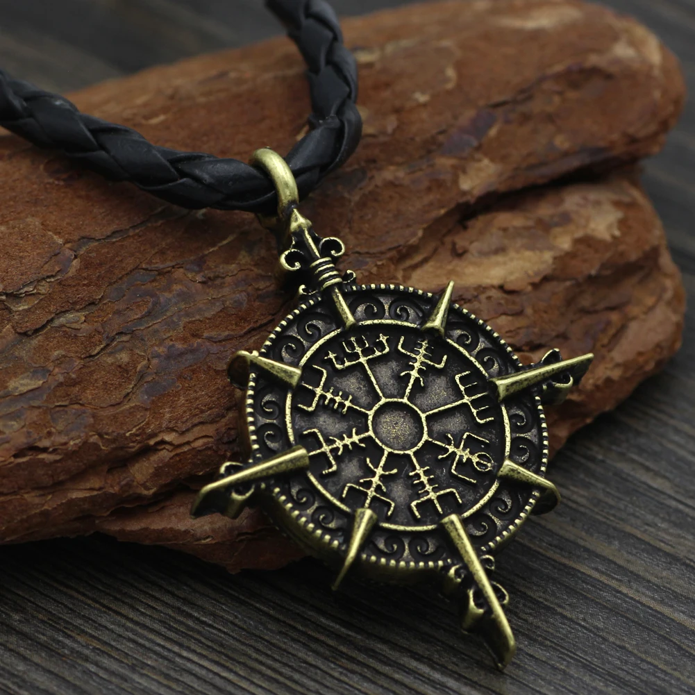 Символ Одина ожерелье Vegvisir компас защита символ кулон ювелирные изделия|pendant