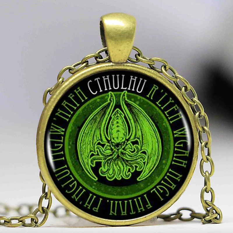 1 шт./лот модная подвеска Kraken Cthulhu и ожерелье с кабошоном винтажная длинная