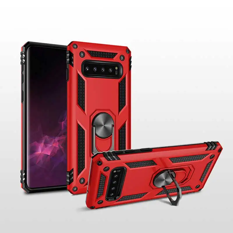 Противоударный чехол с подставкой для Samsung Galaxy S8 S9 S10 S10E Plus A6 A7 A8 A9 2018 Note 8 9 J3 J4 J6 J7