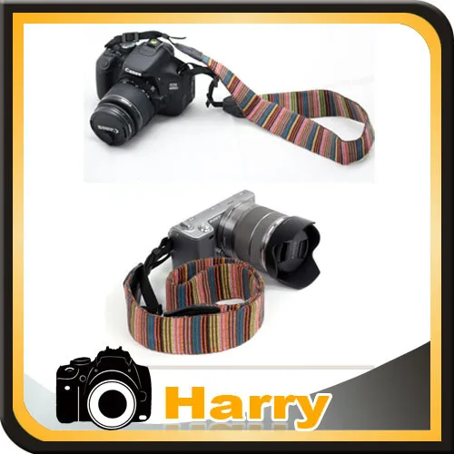 5 шт цветные полосы камеры плечевой шейный ремень Мягкий Красный для DSLR Niko & n D40 D80