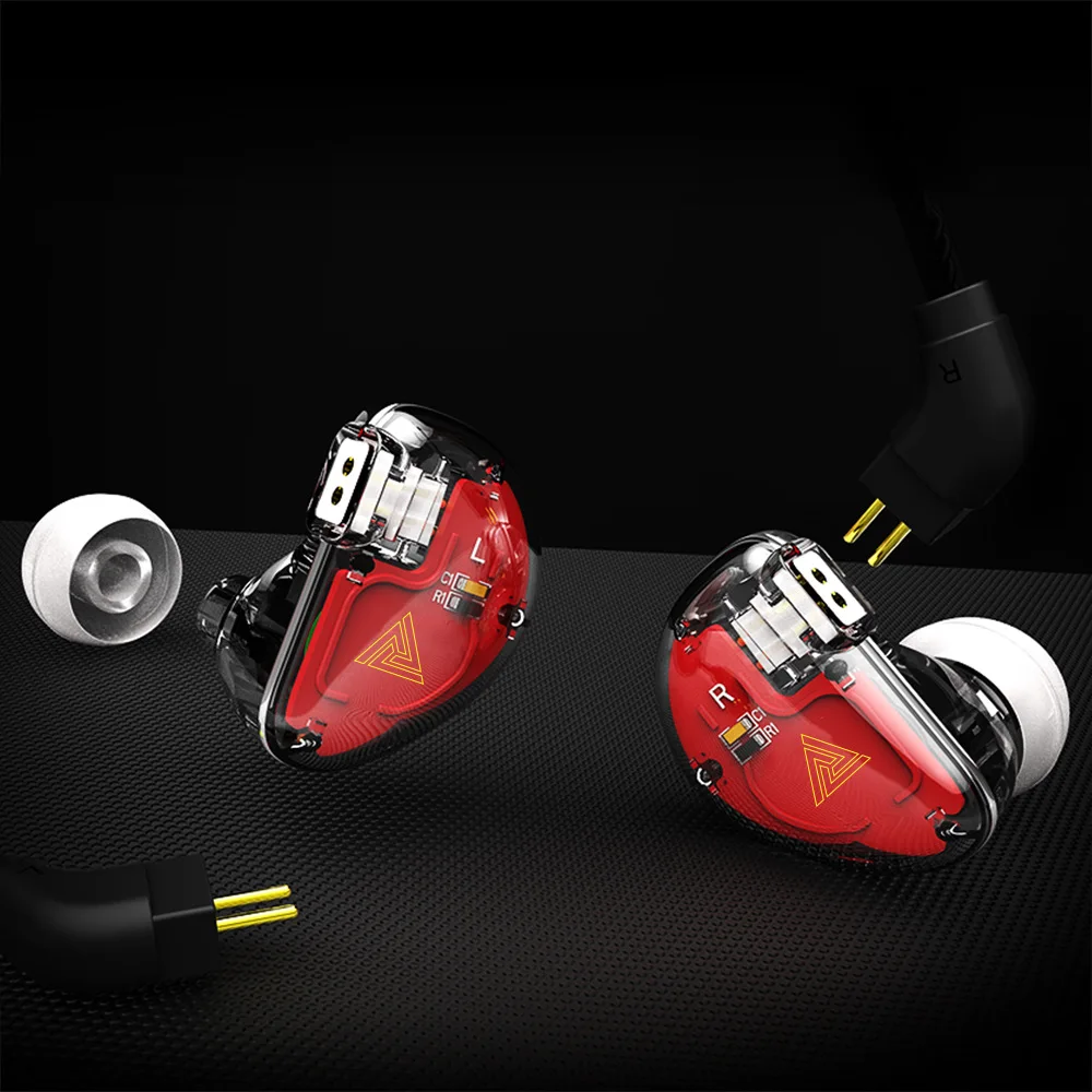 QKZK5 4DD Dual Dynamics драйверы HiFi тяжелый бас стерео наушники Универсальные спортивные с