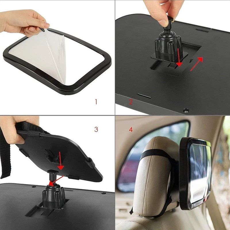 Rear View Baby Mirror for Car Easily Watch Your Precious Child in-Car Wide Field of Shatter-Proof Best Seat Accessories | Автомобили и