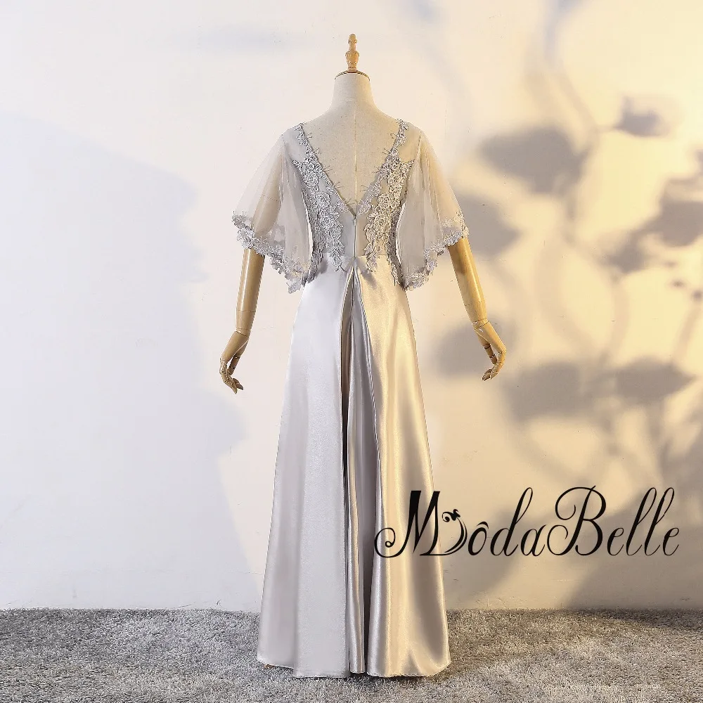 Modabelle/элегантное кружевное платье для выпускного вечера с бабочками серые