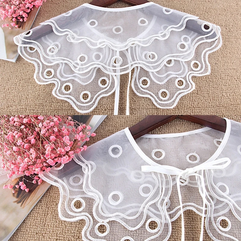 Новинка модные женские съемные воротники кружевная искусственная фотография